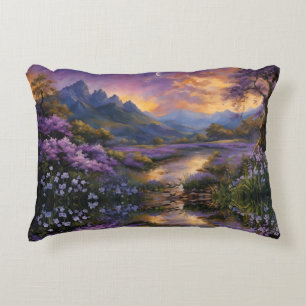 Lavender Valley vid Dawn Prydnadskudde