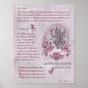 LAVENDER VATTEN COLOGNE POSTER