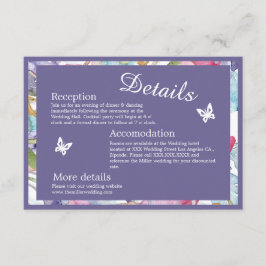 lavender vattencolor wildblomgreenery folie tilläggskort