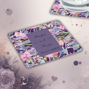 lavender vattencolor wildblomgreenery folie underlägg papper kvadrat