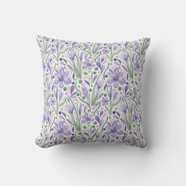 Lavender Velvet, Grönt Metallics Kudde (Framsida)