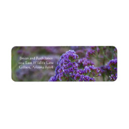 Lavender vid havet returadress etikett