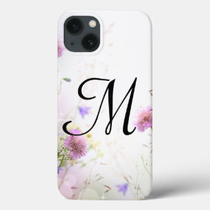 Lavender Vild Flowers Monogram IPAD Case