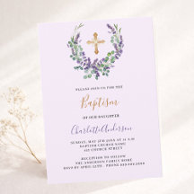 Lavender violet blommigt greenery girl kor Baptism