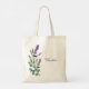 Lavender violet eucalyptus greenery-blommor namn tygkasse (Back)
