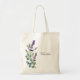 Lavender violet eucalyptus greenery-blommor namn tygkasse (Framsidan)