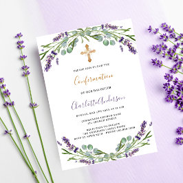 Lavender violet greenery lyxury Bekräftelse Inbjudningar