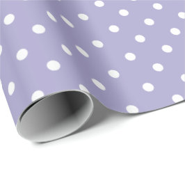 Lavender | Vita Polka-rotationsvarv Papper Presentpapper