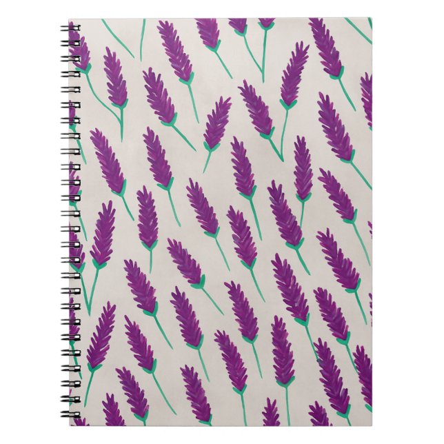 Lavender Watercolor Anteckningsbok (Framsidan)