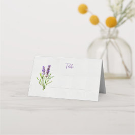 Lavender Watercolor Bord Ställe Placeringskort