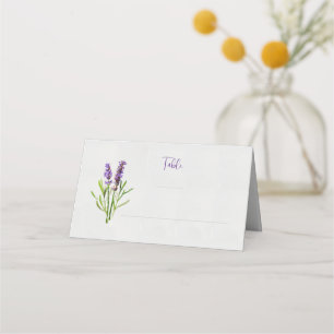 Lavender Watercolor Bord Ställe Placeringskort