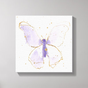 Lavender Watercolor Butterfly Canvastryck