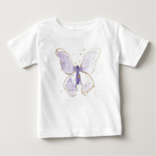 Lavender Watercolor Butterfly T Shirt