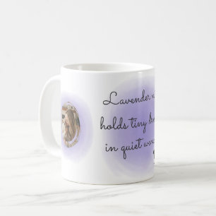 Lavender Watercolor Chihuahua Anpassad Foto Kaffemugg