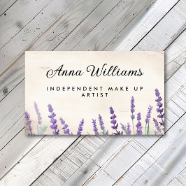 Lavender Watercolormake-up-artist Visitkort