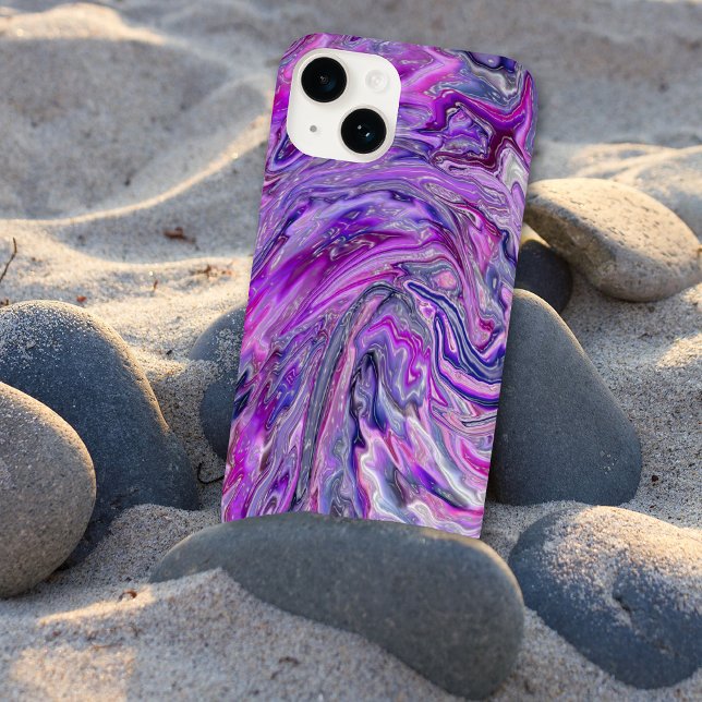 Lavender Wave Abstrakt Art iphone case (Skapare uppladdad)