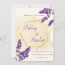 Lavender Wedding-inbjudan Inbjudningar
