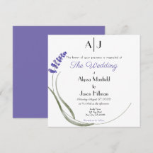 Lavender Wedding invitation