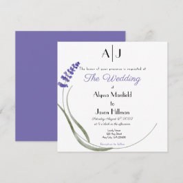 Lavender Wedding invitation Inbjudningar
