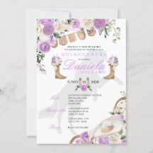 Lavender Western Boots & Ro Quinceañera