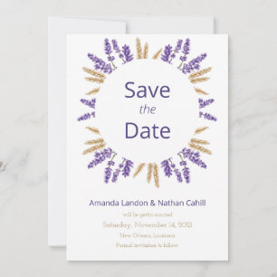 Lavender & Wheat Spara Datumet
