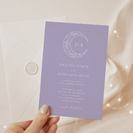 Lavender Whimsical Wedding bjudande Inbjudningar