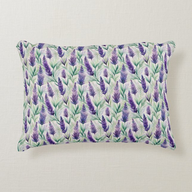 Lavender Whispers Prydnadskudde (Framsidan)