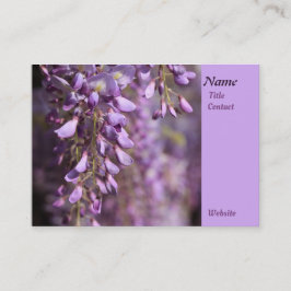 Lavender Whispers: Wisterias Gentle Blommigt Dance Visitkort