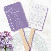 Lavender White Fold Minimal Modern Blommigt Progra