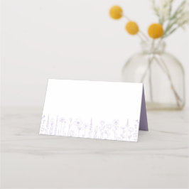 Lavender Wildflower Baby Shower Place Cards Placeringskort