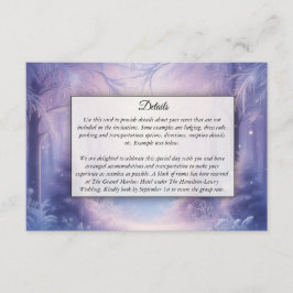 Lavender Winter Snowfall Sergranat Tilläggskort