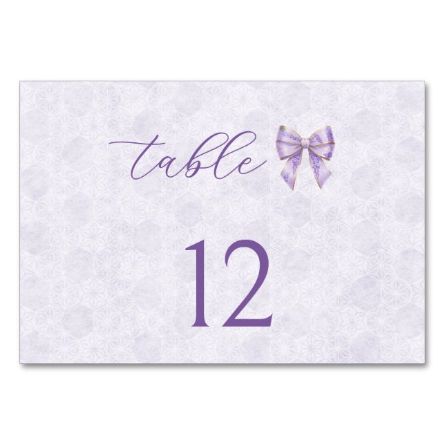 Lavender Wisteria Ribbon – Japanese-Inspired Bordsnummer (Framsidan)