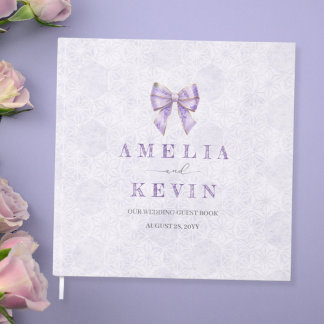 Lavender Wisteria Ribbon – Japanese-Inspired Gästböcker