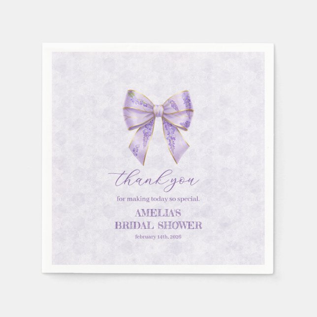  Lavender Wisteria Ribbon – Japanese-Inspired Pappersservett (Framsidan)