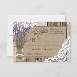 Lavender Wood Snöre Rustic OSA kort