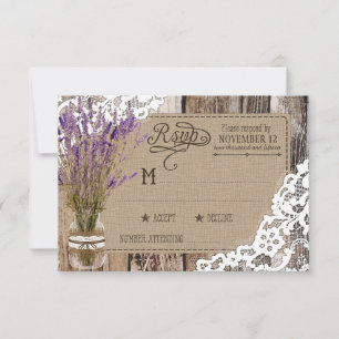 Lavender Wood Snöre Rustic OSA kort