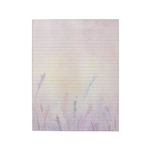 Lavened-Anteckningsblock för Lavender Blommigt Col Anteckningsblock
