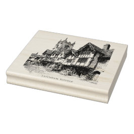Lavenham, Suffolk, Vintage Sketch Stämpel