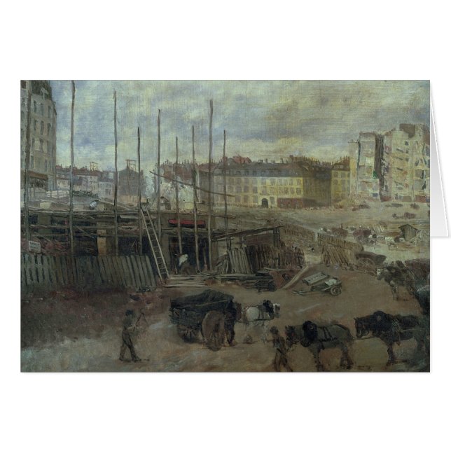 L'Avenue de L'Opera, 1878 Hälsningskort (Framsidan Horizontal)