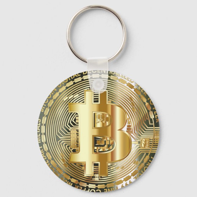 Lavero elegante bitcoin nyckelring (Framsida)