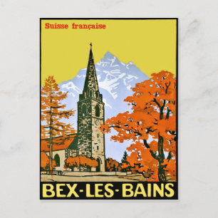 Lavey les Bains, by i Schweiz, vintage Vykort