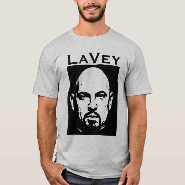 LaVey monokrom T-shirt (Framsida)