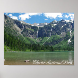Lavin nationalpark för sjöglaciär poster