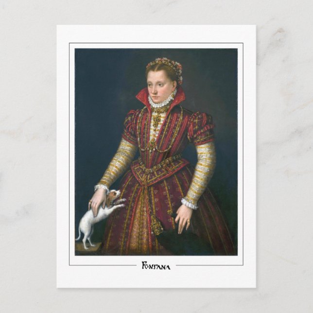 Lavinia Fontana #23 - Finkonst Postkort Vykort (Framsida)