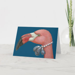 Lavinia the flamingo card kort