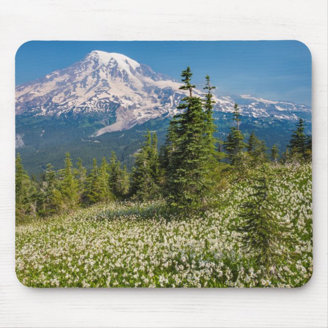 Lavinliljor och Mount Rainier Musmatta (Framsidan)