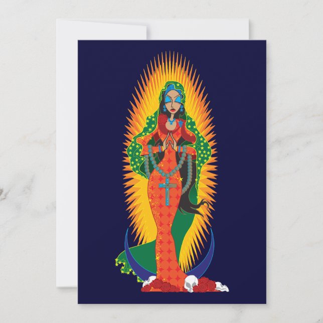LaVirgen de Guadalupe inbjudningar (Framsida)