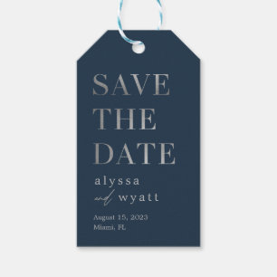 Lavish Glow Editable Färg Save Date-Märkrn Presentetikett
