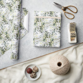 Lavish greenery foliage guld ram presentpapper