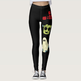 Lavish Happy Halloween Ghost Monster Leggings